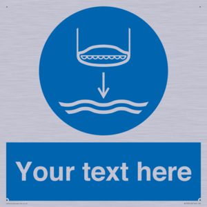 Custom Lower lifeboat to the water in launch sequence